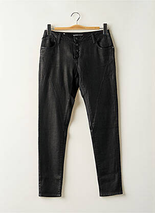 Pantalon slim elasticitate mărime normală negru LE TEMPS DES CERISES femeie