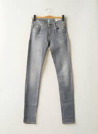 Blugi skinny elasticitate talie joasă gri REPLAY femeie