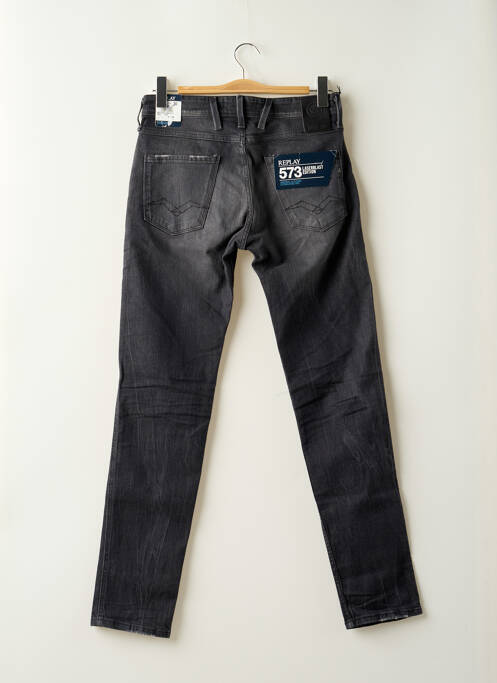 Blugi cu croială slim negru REPLAY femeie