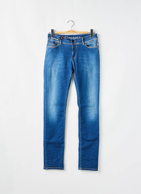 Blugi cu croială slim albastru DONOVAN femeie