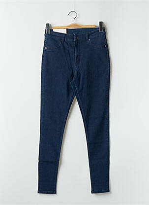 Blugi skinny țesătură brută talie înaltă albastru CHEAP MONDAY femeie