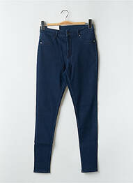 Blugi skinny țesătură brută talie înaltă albastru CHEAP MONDAY femme