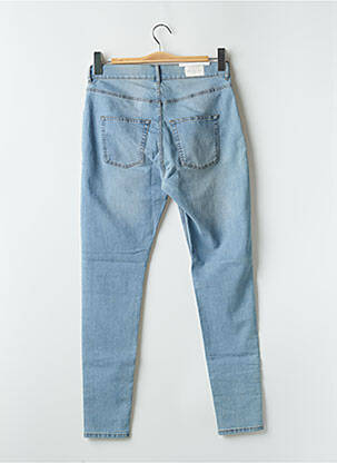 Blugi skinny țesătură brută talie înaltă albastru deschis CHEAP MONDAY femeie