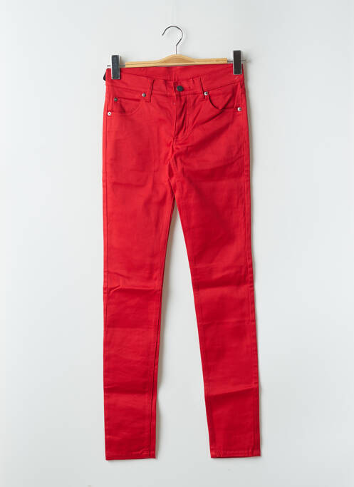 Blugi cu croială slim roșu CHEAP MONDAY femeie