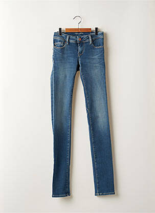 Blugi skinny elasticitate talie joasă albastru TEDDY SMITH femeie