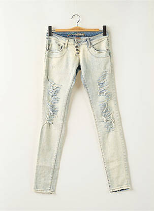 Blugi cu croială slim albastru PLEASE femeie