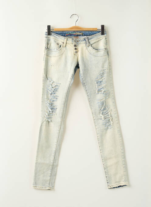 Blugi cu croială slim albastru PLEASE femeie