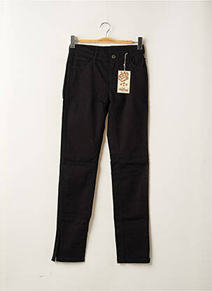 Pantalon slim mărime normală mărime normală negru DEEP SOUL femeie