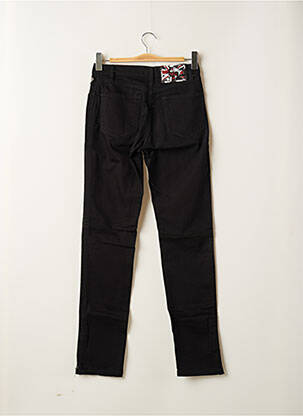 Pantalon slim mărime normală mărime normală negru DEEP SOUL femeie