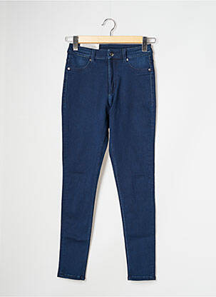 Blugi skinny țesătură brută talie înaltă albastru CHEAP MONDAY femeie