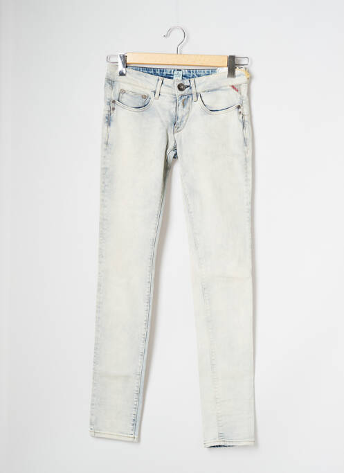 Blugi cu croială slim albastru REPLAY femeie