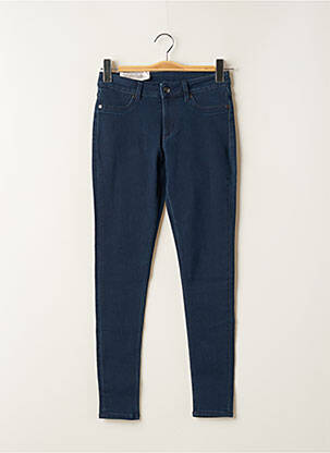 Blugi skinny țesătură brută mărime normală albastru CHEAP MONDAY femeie