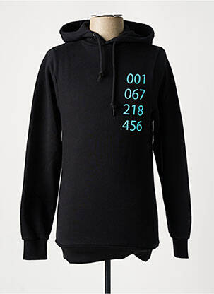 Hanorac cu glugă negru TEALER femeie