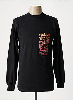 Tricou negru NORTH HILL bărbat