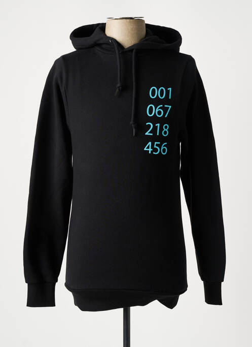 Hanorac cu glugă negru TEALER femeie