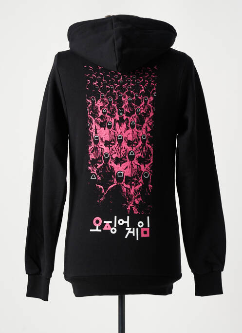 Hanorac cu glugă negru TEALER femeie