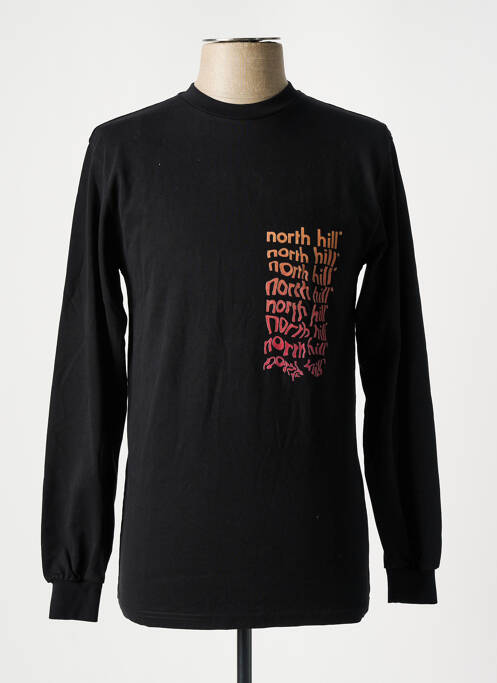 Tricou negru NORTH HILL bărbat