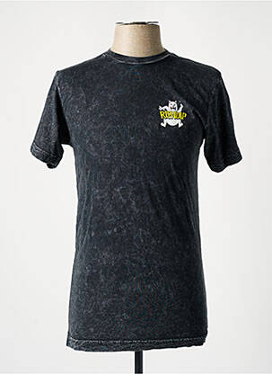 Tricou croială cambrată mâneci scurte gri RIPNDIP bărbat