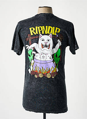 Tricou croială cambrată mâneci scurte gri RIPNDIP bărbat