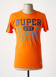 Tricou croială cambrată mâneci scurte portocaliu SUPERDRY bărbat
