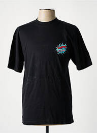 Tricou croială dreaptă mâneci scurte negru WASTED PARIS homme