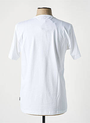 Tricou croială dreaptă mâneci scurte alb TEALER bărbat