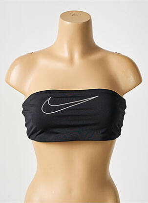 Sutien de costum de baie elasticitate top bentiță negru NIKE femeie