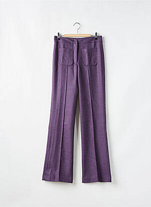 Pantalon evazat mărime normală mărime normală violet PRINT STORIES BY SOI femeie