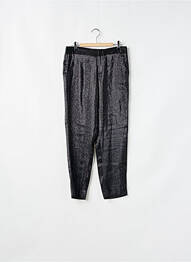 Pantalon drept închidere cu fermoar sub clapetă cu cârlig mărime normală negru ZARA femeie