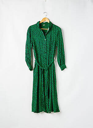 Rochie lungă mâneci lungi mâneci lungi verde H&M femeie