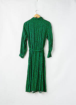 Rochie lungă mâneci lungi mâneci lungi verde H&M femeie