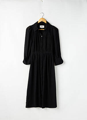 Rochie midi mâneci lungi mâneci lungi negru BA&SH femeie