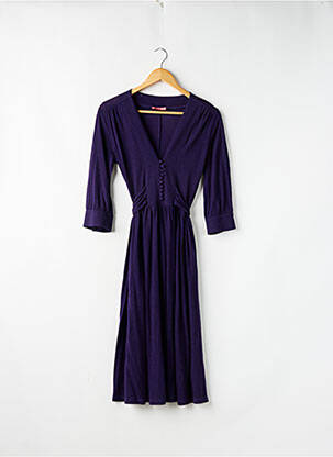 Rochie midi mâneci 3/4 mâneci 3/4 violet MANOUSH femeie