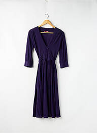 Rochie midi mâneci 3/4 mâneci 3/4 violet MANOUSH femme