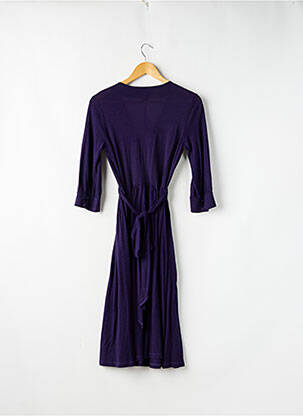 Rochie midi mâneci 3/4 mâneci 3/4 violet MANOUSH femeie