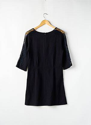 Rochie scurtă croială fluidă mâneci 3/4 negru SUNCOO femeie