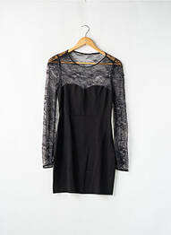 Rochie scurtă mâneci lungi mâneci lungi negru MAJE femeie