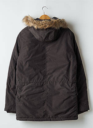 Parka mansete cu margini elastice cu glugă maro JACK & JONES bărbat