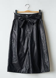 Pantalon trei sferturi croială fustă pantaloni scurți talie înaltă negru VERO MODA femme