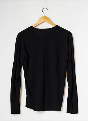 Tricou elasticitate mâneci lungi negru UNIQLO bărbat