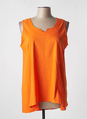 Top portocaliu POISSONS BLANCS femeie