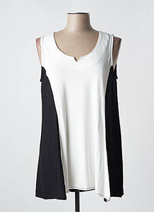 Top negru POISSONS BLANCS femeie