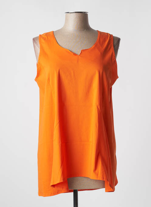 Top portocaliu POISSONS BLANCS femeie