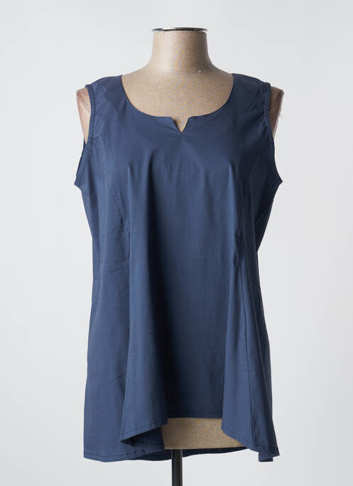 Top albastru POISSONS BLANCS femeie