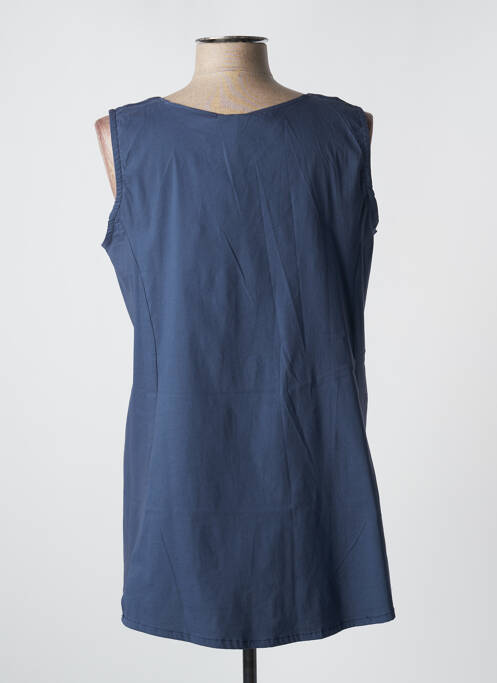 Top albastru POISSONS BLANCS femeie