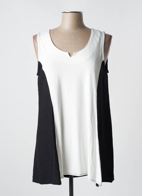 Top negru POISSONS BLANCS femeie