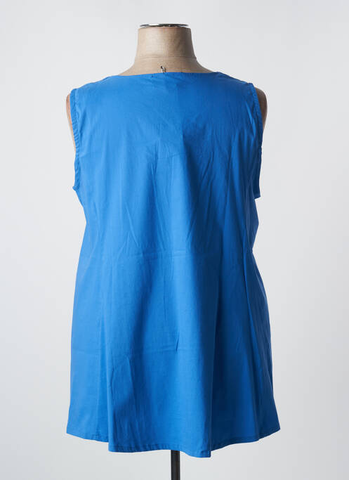 Top albastru POISSONS BLANCS femeie