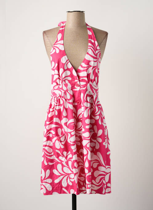 Rochie midi roz PEPE JEANS femeie