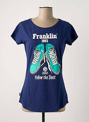 Tricou albastru FRANKLIN MARSHALL femeie