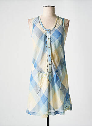 Rochie scurtă albastru LE TEMPS DES CERISES femeie